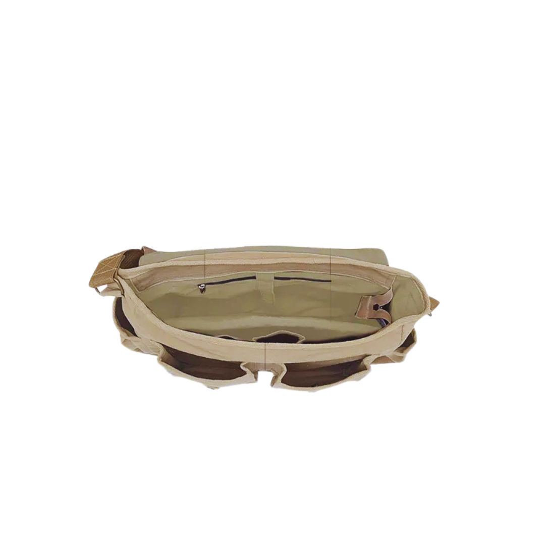Beige Unisex Laptop Messenger Bag for Everyday Use 182